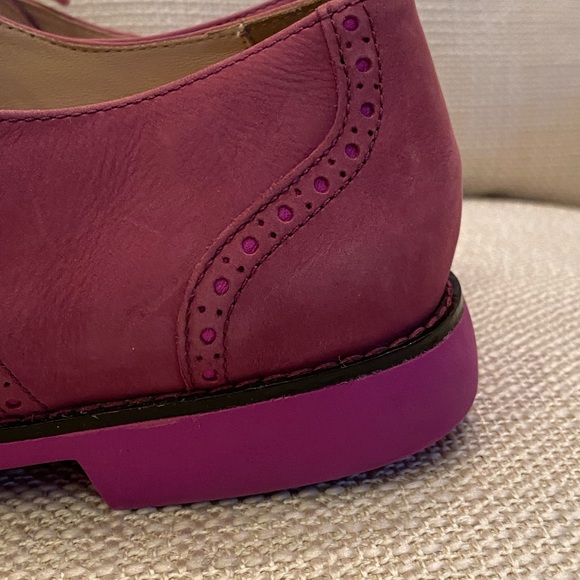 Cole Haan Oxford Gramercy Women's Size 8 Orchid Pink Cap Toe Lace Up /Spectator - Picture 12 of 14